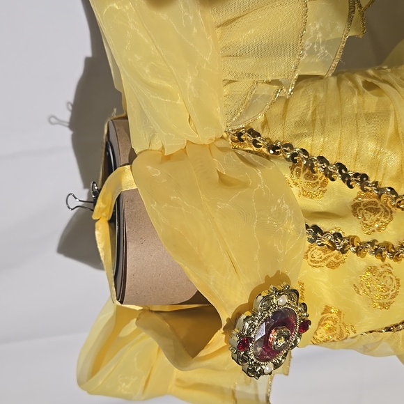 Princess Belle Beauty And The Beast Disney Halloween Costume Size 5/6 Girls - Picture 7 of 10